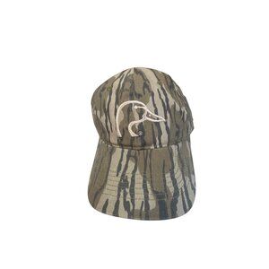 Ducks Unlimited Mossy Oak Camouflage Adjustable Baseball Cap With Ducks Unlimite